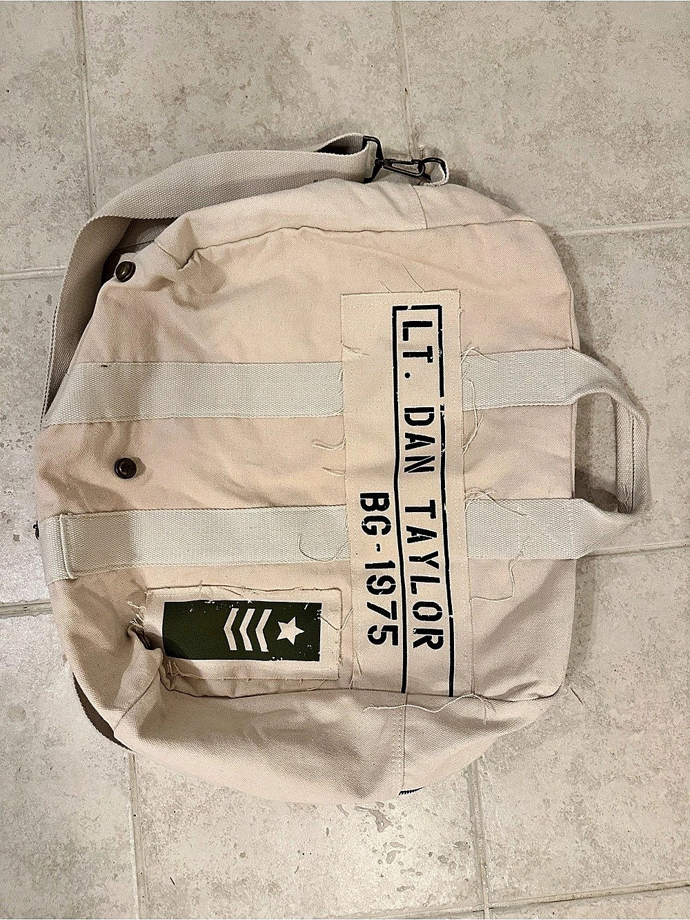 LT Dan Forrest Gump Military Bag NEW